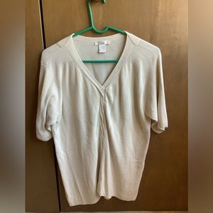 Jos A Bank Women’s Off-White Silk Top